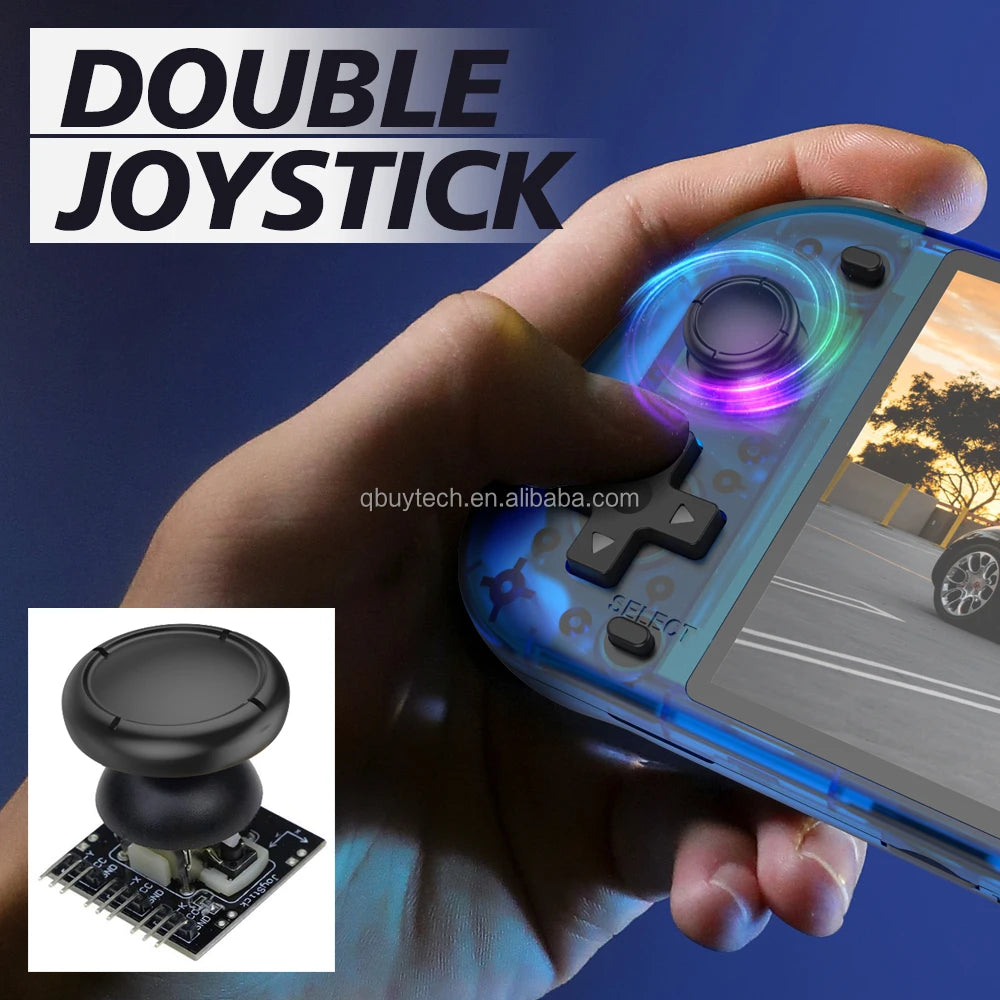 2025 Newest R50S 5.1 Inch Hd Display Handheld Game Console Big Screen Linux Handheld Game Console R50S 64gb Handheld Game Player-3