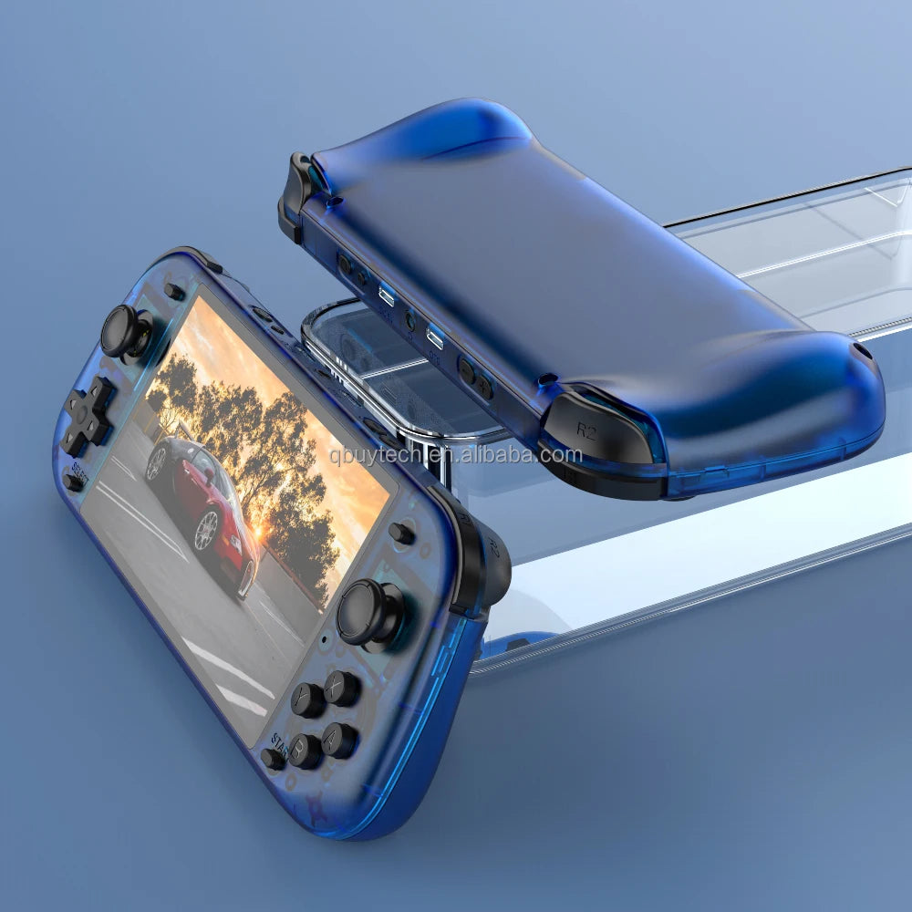 2025 Newest R50S 5.1 Inch Hd Display Handheld Game Console Big Screen Linux Handheld Game Console R50S 64gb Handheld Game Player-4