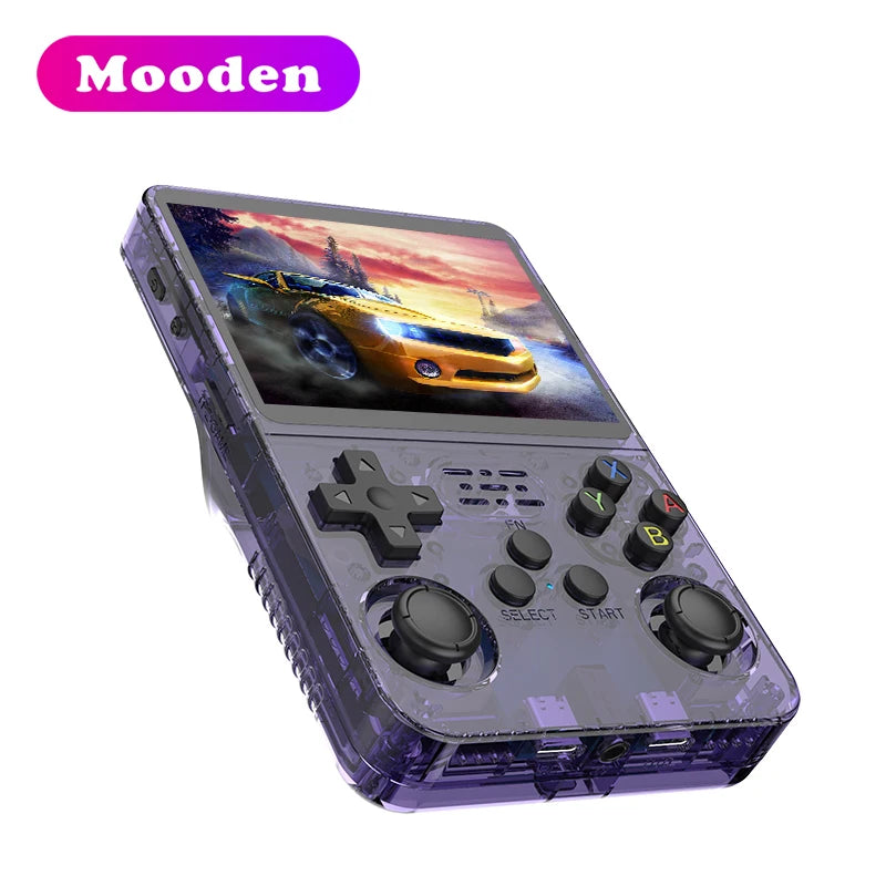S R36S Handheld Game Player 64GB 10000+ Games Retro Video Game Console 3.5 Inch Screen Handheld Gaming Console EE System-5