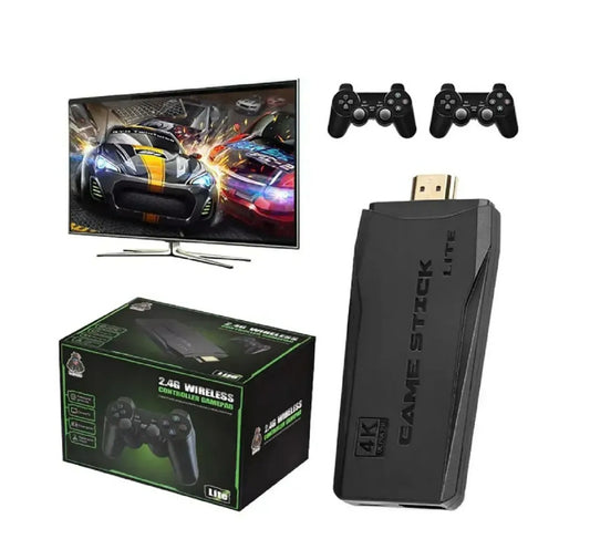 4K M8 Mini Video Game Console USB Stick Wireless Handheld Player Built-in 3500 HD TV Out Handheld Retro Video-0