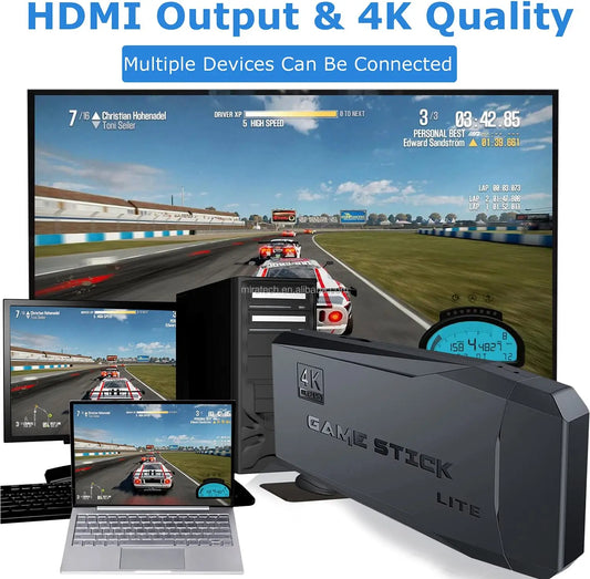 20000 Games Stick M8 4K HD TV Double 2.4G Wireless Gamepad Controller 3D Video Game Console 64G Christmas Gifts for Kids-1