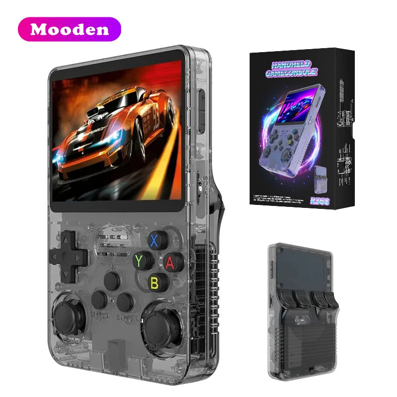 S R36S Handheld Game Player 64GB 10000+ Games Retro Video Game Console 3.5 Inch Screen Handheld Gaming Console EE System-1