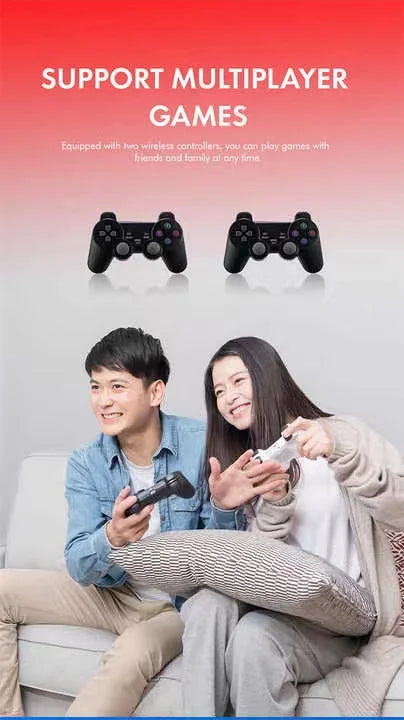 X2 PLUS 4K Retro Gaming TV Stick Console 2.4G Double Wireless Controller 64GB Storage Supports 30000 PSP PS1 GBA GBC Arcade-4