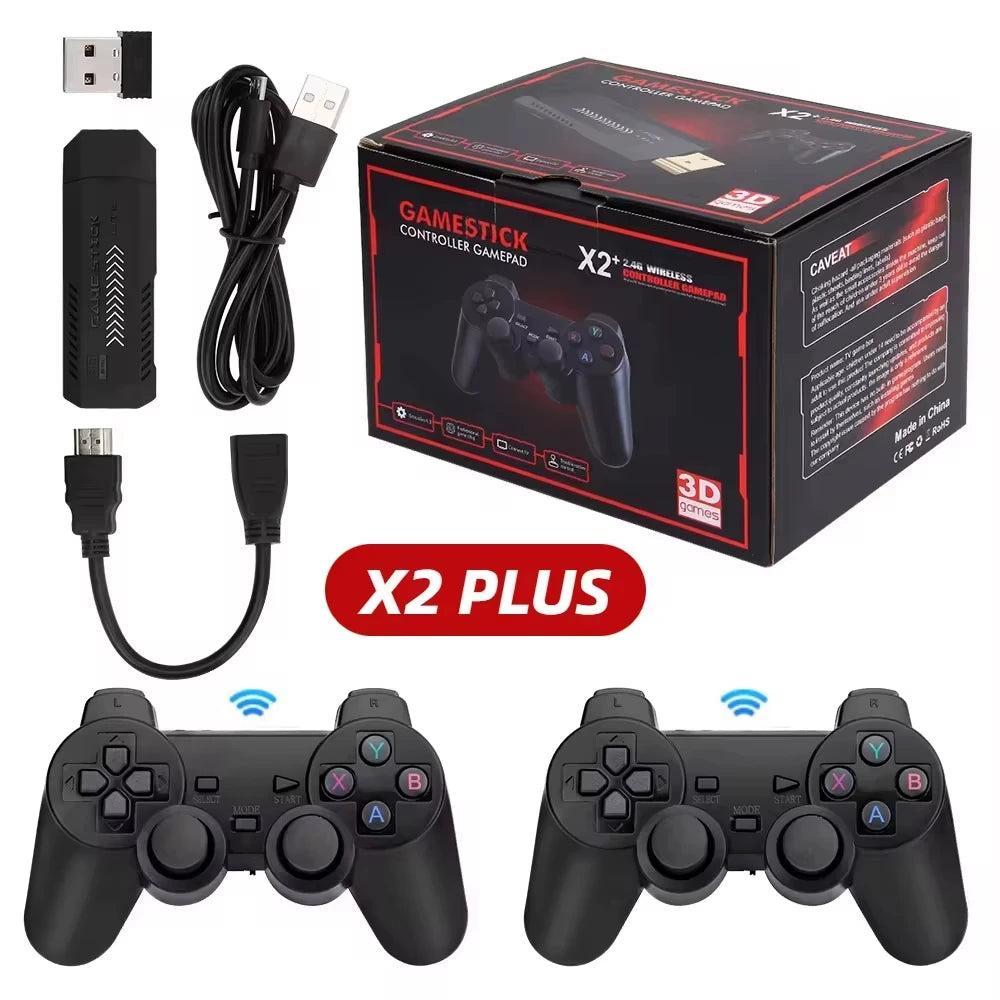 P Classic Video Game Console X2 Plus 128 GB GD10 4K  Wireless Controller 40000 Games 50 Simulator Suitable for PS1/N64-0
