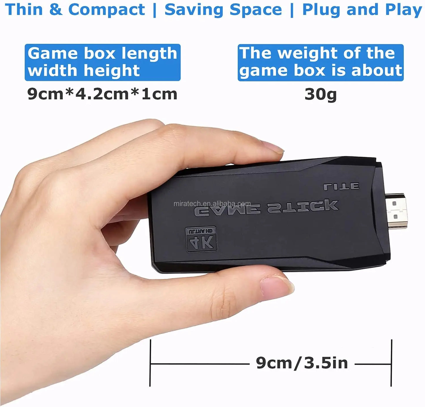 2.4G Wireless Dual Player Game Stick 4K TV Output M8 Video Game Console for Christmas Kids Children Student Gift-4
