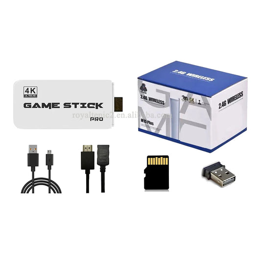 Drop Shipping M15 PRO Game Stick 64GB 128GB 4K HD GAMES Player Wireless Gamepad HandHeld 2025 Classic TV Video Game Console-1