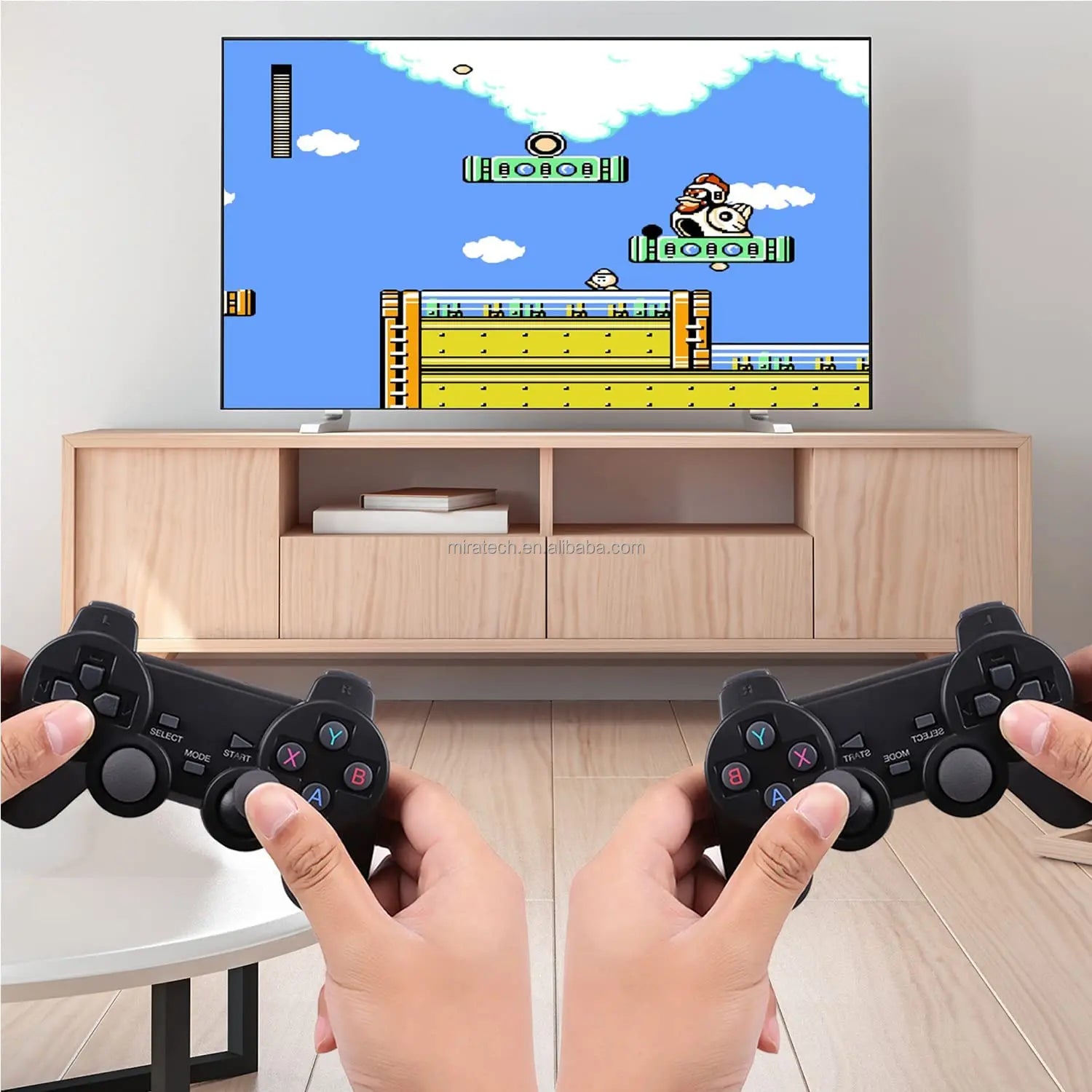 2.4G Wireless Dual Player Game Stick 4K TV Output M8 Video Game Console for Christmas Kids Children Student Gift-2