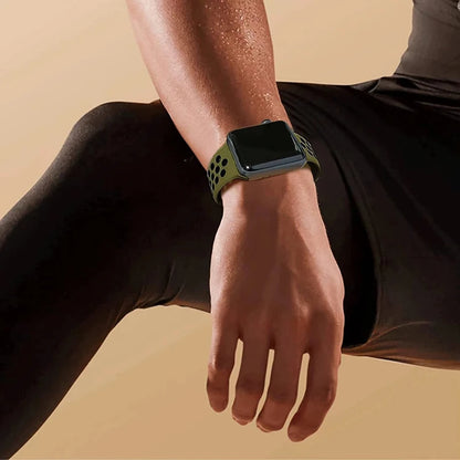Sport Strap for Apple Watch 46mm 44mm 40mm 42-38-41mm 45mm Breathable Bracelet iWatch Series 10 9 8 7 6 SE 5 3 Ultra 2 49mm