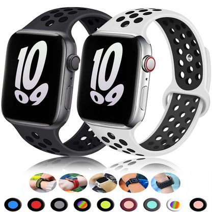 Cinturino Apple Watch 46mm 44mm 40mm 42-38-41mm 45mm Breathable Bracelet iWatch Series 10 9 8 7 6 SE 5 3 Ultra 2 49mm