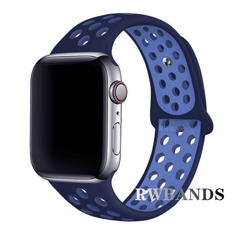 Cinturino Apple Watch 46mm 44mm 40mm 42-38-41mm 45mm Breathable Bracelet iWatch Series 10 9 8 7 6 SE 5 3 Ultra 2 49mm