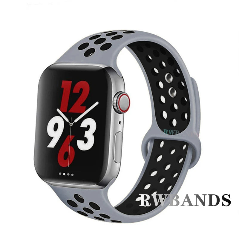 Cinturino Apple Watch 46mm 44mm 40mm 42-38-41mm 45mm Breathable Bracelet iWatch Series 10 9 8 7 6 SE 5 3 Ultra 2 49mm