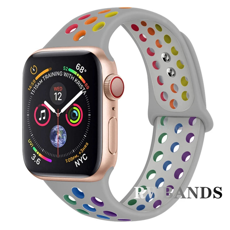 Cinturino Apple Watch 46mm 44mm 40mm 42-38-41mm 45mm Breathable Bracelet iWatch Series 10 9 8 7 6 SE 5 3 Ultra 2 49mm