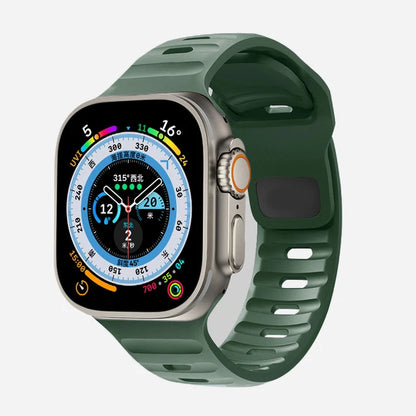 Cinturino Apple Watch 49mm 44mm 45mm 41mm 40mm 42mm 38mm Bracciale sportivo in silicone morbido iwatch Serise 8 7 SE 6 5 9 Ultra 49mm