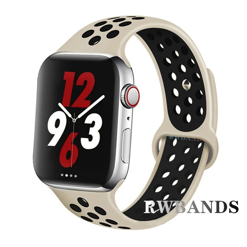 Cinturino Apple Watch 46mm 44mm 40mm 42-38-41mm 45mm Breathable Bracelet iWatch Series 10 9 8 7 6 SE 5 3 Ultra 2 49mm