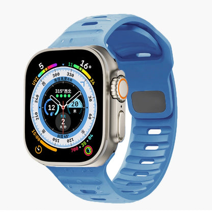 Cinturino Apple Watch 49mm 44mm 45mm 41mm 40mm 42mm 38mm Bracciale sportivo in silicone morbido iwatch Serise 8 7 SE 6 5 9 Ultra 49mm