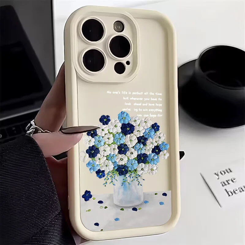 Custodia per telefono modello tulipano lunare per Xiaomi Redmi Note 14 4G Custodie Redmi Note 13 12 Pro Plus 5G 12S 11S 11 10 10S 13C 12C 14C Cover