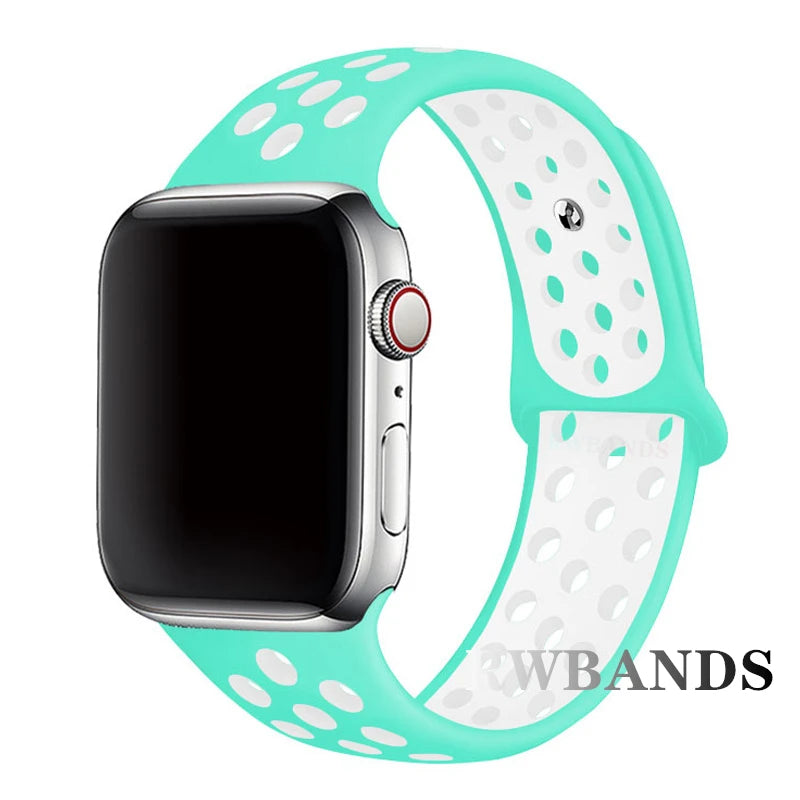 Cinturino Apple Watch 46mm 44mm 40mm 42-38-41mm 45mm Breathable Bracelet iWatch Series 10 9 8 7 6 SE 5 3 Ultra 2 49mm