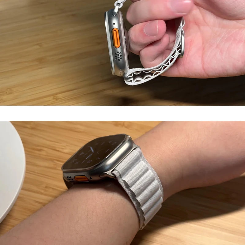 Cinturino Apple iWatch Alpine 49 - 44 - 40 - 45 - 41 - 42 - 38mm 49 - 44 - 45mm  iWatch series 7 6 3 se 8 Ultra 49