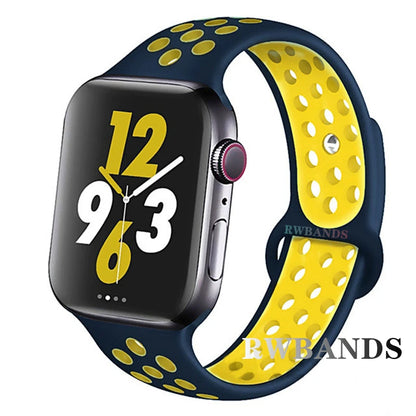 Cinturino Apple Watch 46mm 44mm 40mm 42-38-41mm 45mm Breathable Bracelet iWatch Series 10 9 8 7 6 SE 5 3 Ultra 2 49mm