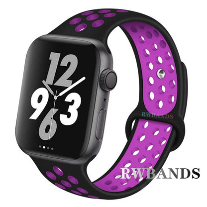 Cinturino Apple Watch 46mm 44mm 40mm 42-38-41mm 45mm Breathable Bracelet iWatch Series 10 9 8 7 6 SE 5 3 Ultra 2 49mm