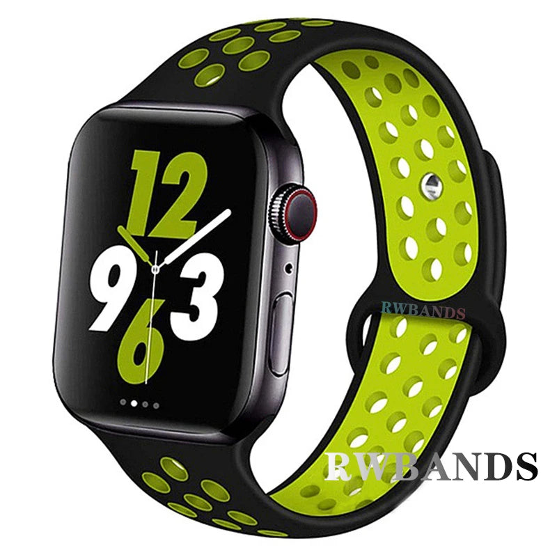 Cinturino Apple Watch 46mm 44mm 40mm 42-38-41mm 45mm Breathable Bracelet iWatch Series 10 9 8 7 6 SE 5 3 Ultra 2 49mm