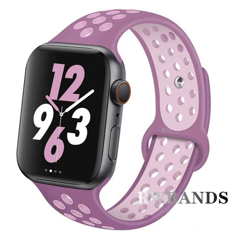 Cinturino Apple Watch 46mm 44mm 40mm 42-38-41mm 45mm Breathable Bracelet iWatch Series 10 9 8 7 6 SE 5 3 Ultra 2 49mm