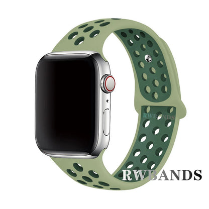 Sport Strap for Apple Watch 46mm 44mm 40mm 42-38-41mm 45mm Breathable Bracelet iWatch Series 10 9 8 7 6 SE 5 3 Ultra 2 49mm