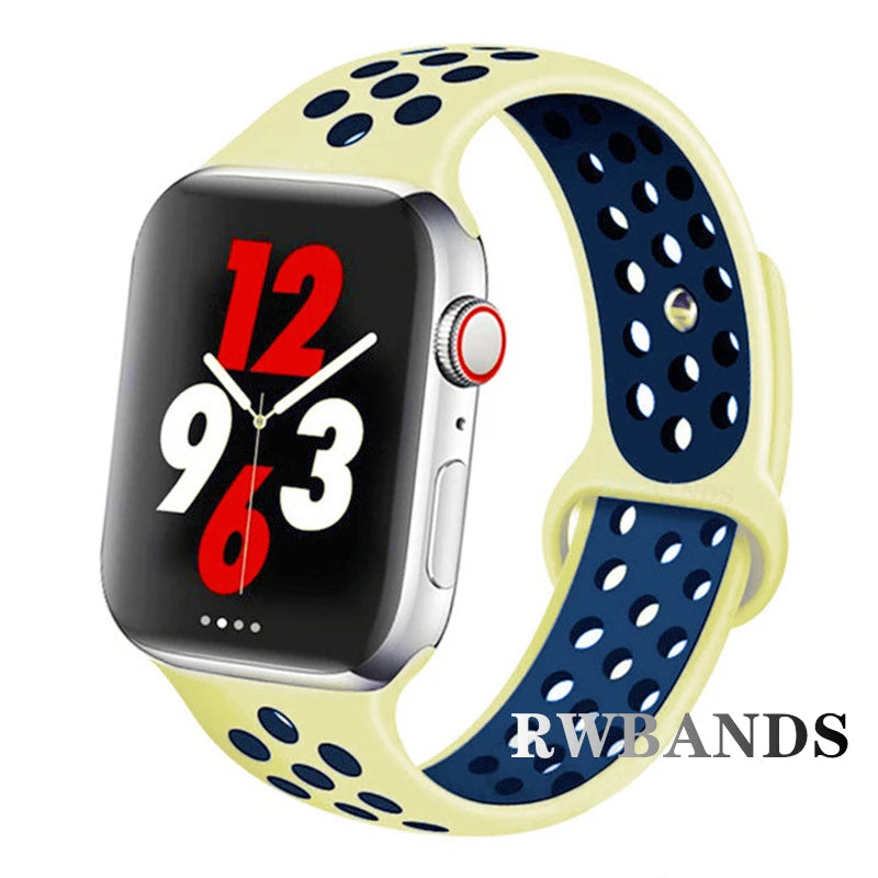 Cinturino Apple Watch 46mm 44mm 40mm 42-38-41mm 45mm Breathable Bracelet iWatch Series 10 9 8 7 6 SE 5 3 Ultra 2 49mm