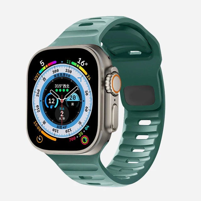 Cinturino Apple Watch 49mm 44mm 45mm 41mm 40mm 42mm 38mm Bracciale sportivo in silicone morbido iwatch Serise 8 7 SE 6 5 9 Ultra 49mm