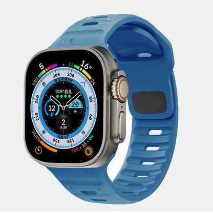 Cinturino Apple Watch 49mm 44mm 45mm 41mm 40mm 42mm 38mm Bracciale sportivo in silicone morbido iwatch Serise 8 7 SE 6 5 9 Ultra 49mm