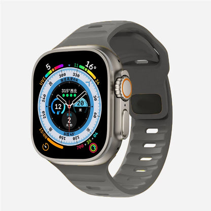 Cinturino Apple Watch 49mm 44mm 45mm 41mm 40mm 42mm 38mm Bracciale sportivo in silicone morbido iwatch Serise 8 7 SE 6 5 9 Ultra 49mm