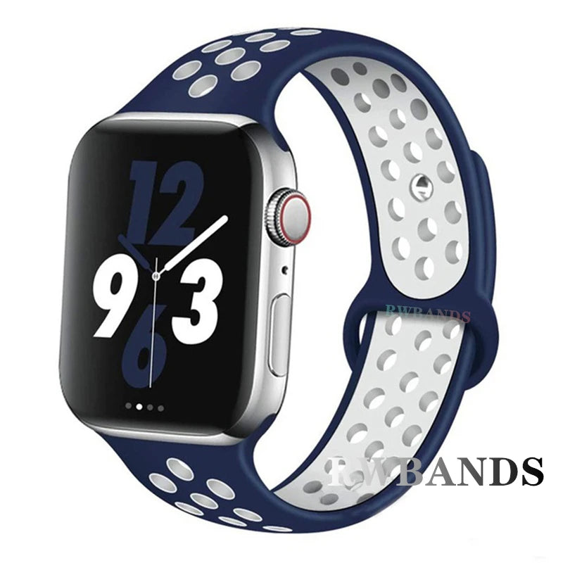 Cinturino Apple Watch 46mm 44mm 40mm 42-38-41mm 45mm Breathable Bracelet iWatch Series 10 9 8 7 6 SE 5 3 Ultra 2 49mm
