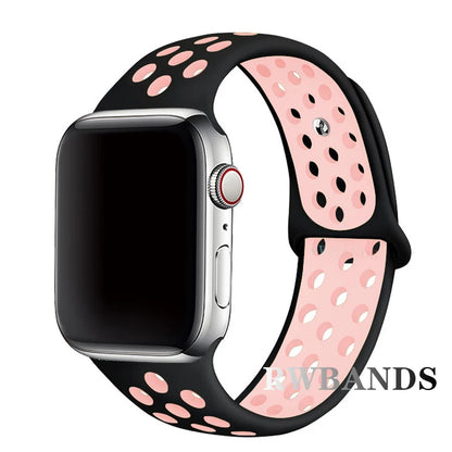 Cinturino Apple Watch 46mm 44mm 40mm 42-38-41mm 45mm Breathable Bracelet iWatch Series 10 9 8 7 6 SE 5 3 Ultra 2 49mm