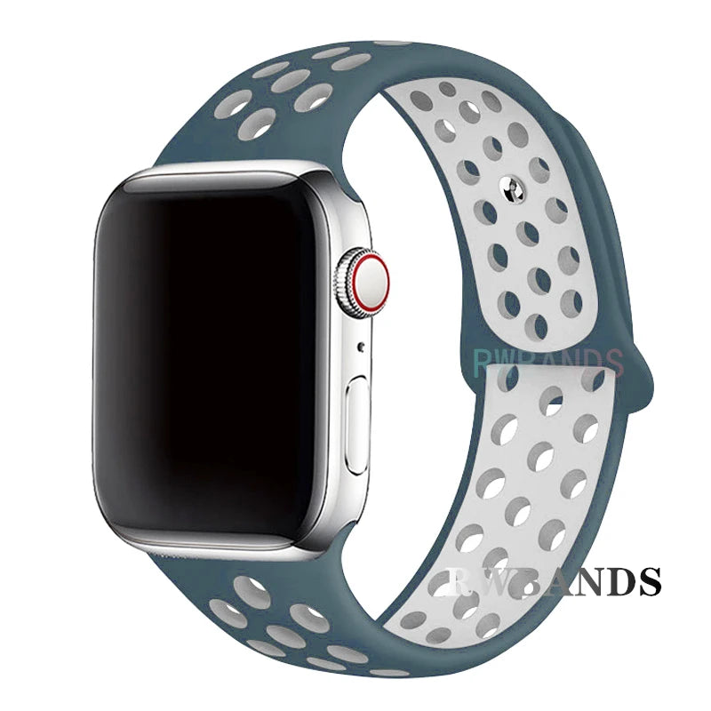 Cinturino Apple Watch 46mm 44mm 40mm 42-38-41mm 45mm Breathable Bracelet iWatch Series 10 9 8 7 6 SE 5 3 Ultra 2 49mm