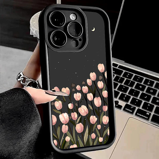 Custodia per telefono modello tulipano lunare per Xiaomi Redmi Note 14 4G Custodie Redmi Note 13 12 Pro Plus 5G 12S 11S 11 10 10S 13C 12C 14C Cover