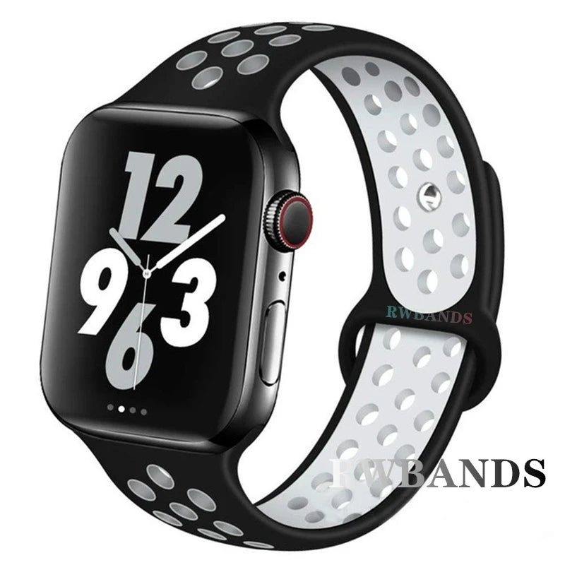 Cinturino Apple Watch 46mm 44mm 40mm 42-38-41mm 45mm Breathable Bracelet iWatch Series 10 9 8 7 6 SE 5 3 Ultra 2 49mm