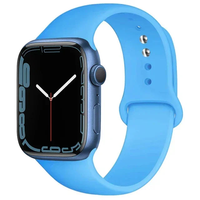 Cinturino Silicone Apple Watch serie 10 - 9  -8 - 3 SE 42mm 44mm 45mm 49-46mm M-L