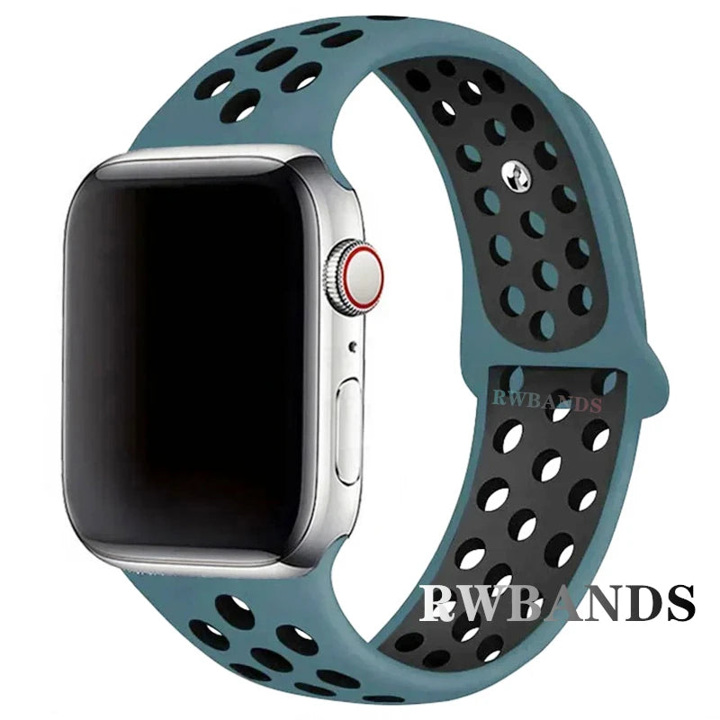 Cinturino Apple Watch 46mm 44mm 40mm 42-38-41mm 45mm Breathable Bracelet iWatch Series 10 9 8 7 6 SE 5 3 Ultra 2 49mm