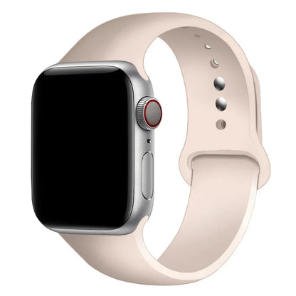 Cinturino Silicone Apple Watch serie 10 - 9  -8 - 3 SE 42mm 44mm 45mm 49-46mm M-L