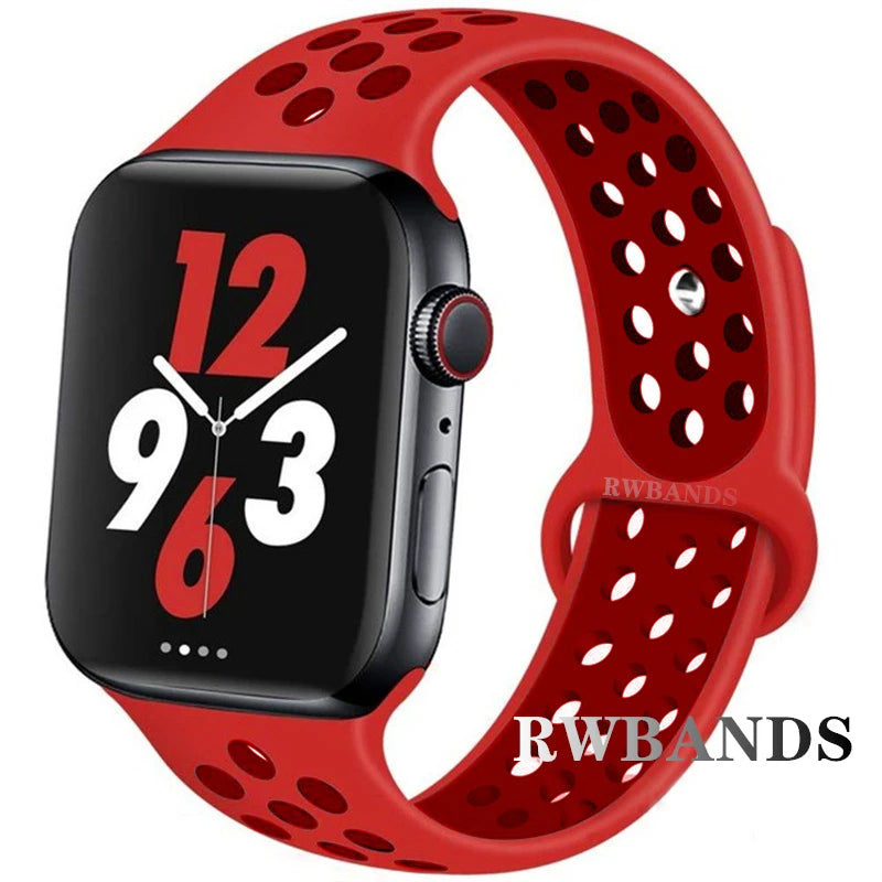 Cinturino Apple Watch 46mm 44mm 40mm 42-38-41mm 45mm Breathable Bracelet iWatch Series 10 9 8 7 6 SE 5 3 Ultra 2 49mm