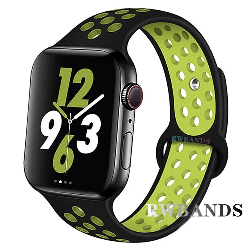 Cinturino Apple Watch 46mm 44mm 40mm 42-38-41mm 45mm Breathable Bracelet iWatch Series 10 9 8 7 6 SE 5 3 Ultra 2 49mm