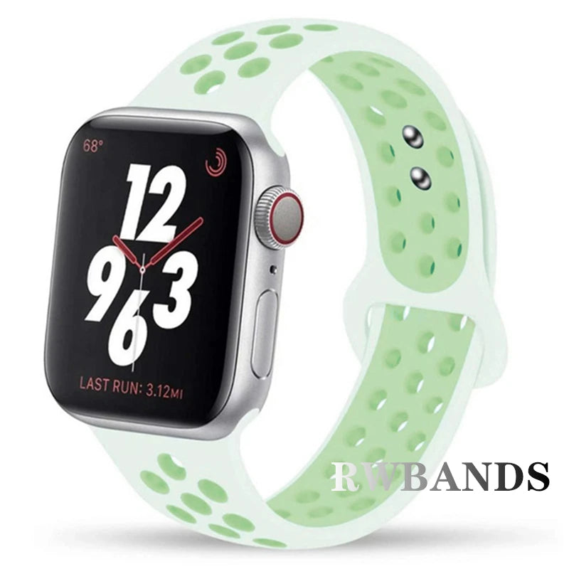 Cinturino Apple Watch 46mm 44mm 40mm 42-38-41mm 45mm Breathable Bracelet iWatch Series 10 9 8 7 6 SE 5 3 Ultra 2 49mm