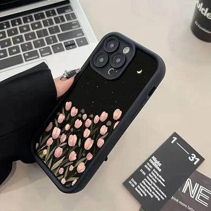 Custodia per telefono modello tulipano lunare per Xiaomi Redmi Note 14 4G Custodie Redmi Note 13 12 Pro Plus 5G 12S 11S 11 10 10S 13C 12C 14C Cover