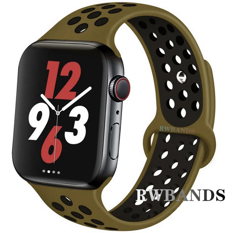 Cinturino Apple Watch 46mm 44mm 40mm 42-38-41mm 45mm Breathable Bracelet iWatch Series 10 9 8 7 6 SE 5 3 Ultra 2 49mm