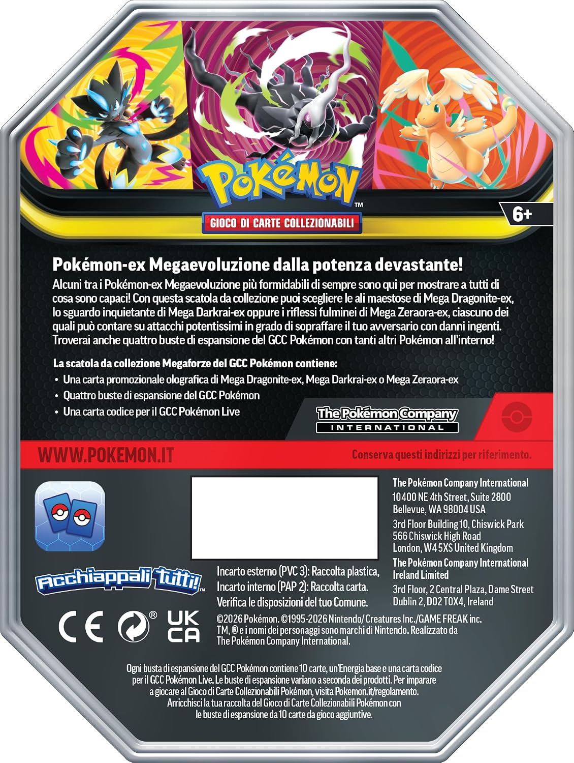 Pokemon - Tin - Megaforze (Mega Darkrai -EX) ITA